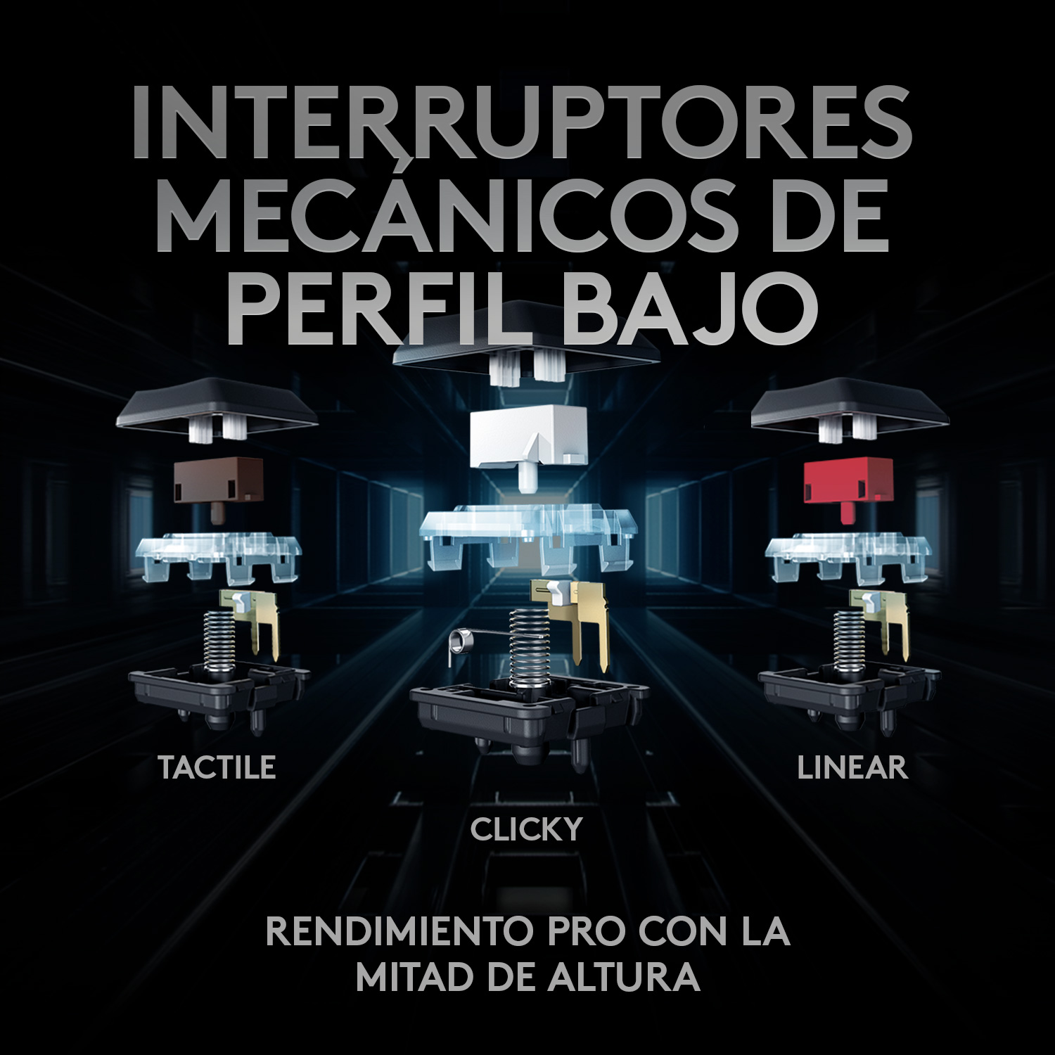 Teclado gamer Logitech G915 TKL QWERTY GL Tactile inglés