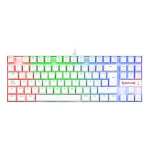 Teclado Gamer Redragon Kumara K552 Blanco Blue Rgb Español
